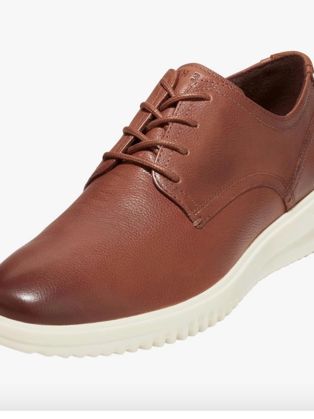 Cole Haan Grand Plain Toe Oxford C36935 British Tan Tumbled Leather Men